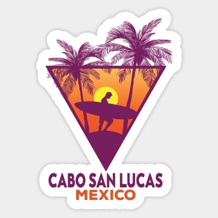 Retro Cabo San Lucas Beach Mexico Sticker